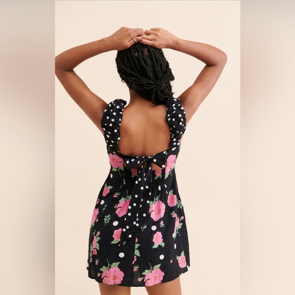 Free People| ‘Mixed Print Bom Bom’ Mini Dress - Picture 2 of 10